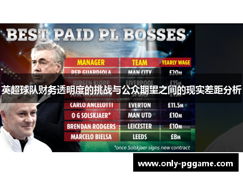 英超球队财务透明度的挑战与公众期望之间的现实差距分析