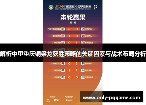 解析中甲重庆铜梁龙获胜策略的关键因素与战术布局分析 解析中甲重庆铜梁龙获胜策略的关键因素与战术布局分析